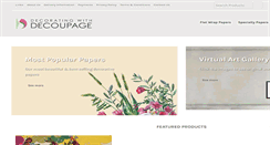 Desktop Screenshot of decordecoupage.com.au